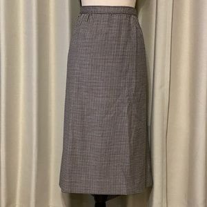 Vintage Black & White Pencil Skirt
